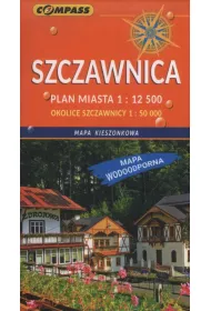 Mapa kieszonkowa wodoodporna Szczawnica 1:12 500