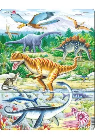 Puzzle Uk�adanka Larsen Maxi Dinosaurs 35el Tactic
