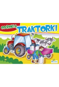 Kolorowanka z naklejkami. Co robi� traktorki? Traktor z mlekiem