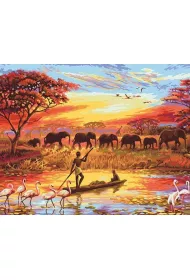 Norimpex Diamentowa mozaika Afrykaska sawanna 30x40cm 1009214