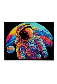Diamond Dotz Haft diamentowy - Adults Flocked Neon Astronaut 35.5x45.7cm