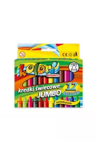 Penmate Kredki �wiecowe Jumbo 12 kolor�w