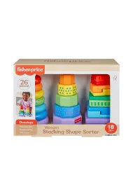 Fisher-Price. Drewniane piramidki Sorter kszta�t�w Mattel