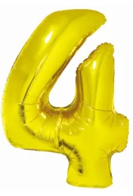 Godan Balon foliowy cyfra 4 z�ota Smart 76cm