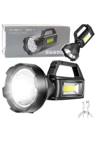 LeanToys Latarka turystyczna LED Reflektor 4 tryby