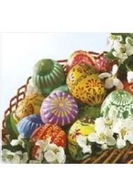 Serwetki Daisy Wielkanoc lunch - Decorated Easter Eggs SDWL004101 20 szt.