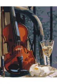 Twoje Hobby Malowanie po numerach - Martwa natura z instrumentami muzycznymi 40x50cm