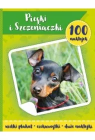 100 naklejek. Psy i szczeniaczki