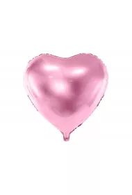 PartyDeco Balon foliowy Serce jasny r� 61cm
