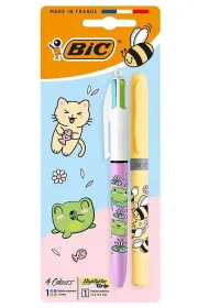 D�ugopis 4 Colors Kawaii mix+zakre�lacz ��ty BIC