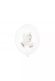 PartyDeco Balony Go��b Crystal Clear 30cm
