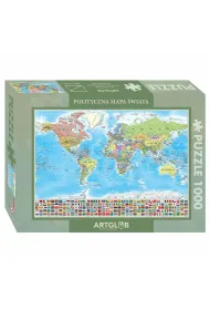 Puzzle 1000 - Mapa polityczna �wiata ArtGlob