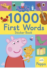 1000 First Words Sticker Book. Peppa Pig wer. angielska
