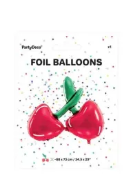 PartyDeco Balon foliowy - Wi�nie - 88x73