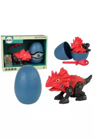 Zestaw Dinozaur Triceratops z Jajkiem DIY LeanToys