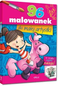 Malowanki z kolorowym wzorem. 96 malowanek dla ma�ej artystki