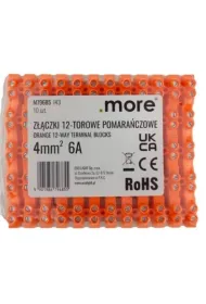 Listwa Zaciskowa Z��czka 12 torowa 4mm ECOLIGHT 10szt w opakowaniu