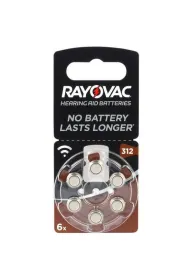 Bateria RAYOVAC s�uchowa 312 PR41 6szt na blistrze