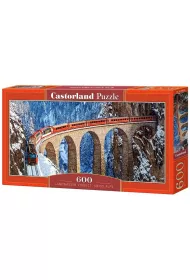 Puzzle 600 el. Landwasser Viaduct, Swiss Alps Castorland