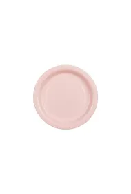 PartyDeco Talerzyki papierowe jasny r�owy 18cm