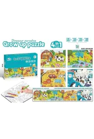 Puzzle do kolorowania 56el z flamastrami Adar