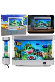 LeanToys Akwarium sztuczne Lampka nocna LED Rybki 3D