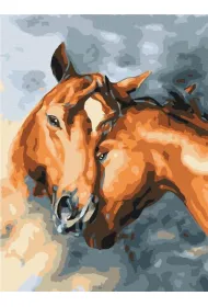 Brushme Malowanie po numerach - Czu�o�� koni 40x50cm