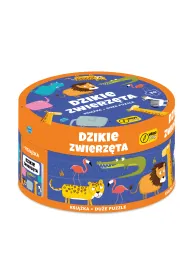 Puzzle 30 el. Dzikie zwierz�ta + ksi��ka Wilga Play