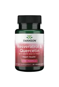 Swanson Resveratrol + Kwercetyna Suplement diety 30 kaps.