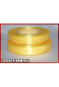 Wst��ka satynowa w kropki 12mm/22mb