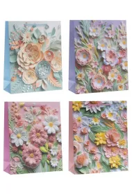 Rozette Torebka ozdobna 18x23x8cm Kwiaty MIX
