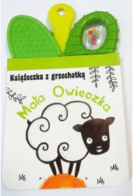 Ksi��eczka z grzechotk� Ma�a owieczka - zielona