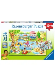 Puzzle 2x24 At the Lake Ravensburger