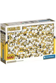 Puzzle 500 Compact Impossible Peanuts 35806 Clementoni