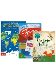 Pakiet Maego Odkrywcy: Mj pierwszy atlas wiata, Co yje w lesie. Kolorowanka, Jakie to flagi?