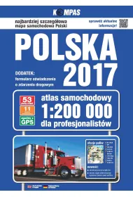 Atlas samochodowy Polski dla profesjonalist�w Kompas 1:200 000