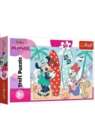 Puzzle 30 el. Kolorowa Minnie Trefl