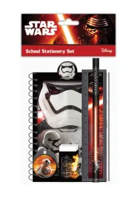 Eurocom Zestaw szkolny z linijk�, gumk� itp Star Wars