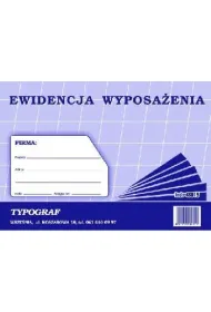 Druk ewidencja wyposa�enia A5 48015