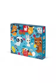 Puzzle sensoryczne Lene zwierzta Janod