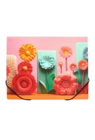 Panta Plast Teczka A4 PP na gumk� z nadrukiem Modern Flowers
