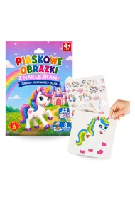 Zestaw kreatywny. Piaskowe obrazki-malowanki z naklejkami. Jednoro�ec Alexander