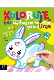 Zaj�czek. Koloruj� bez wychodzenia poza lini�. Brokatowa kolorowanka
