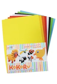 Alfa Pastello Tektura falista A4 8 arkuszy mix