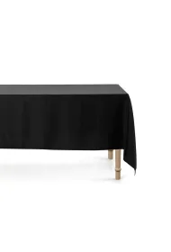 PartyDeco Obrus czarny 180x300cm