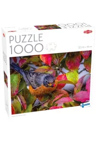 Puzzle 1000 el. Robin w jesiennych li�ciach Tactic