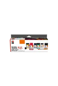 Marabu Farby do tkanin Textile plus starter 15ml 6 kol.