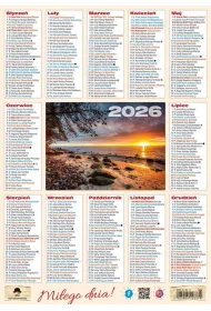 Kalendarz 2026 listkowy B4