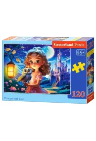 Puzzle 120 el. Princess with Owl Castorland