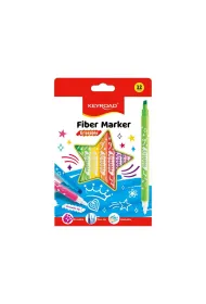Keyroad Flamastry Fiber Marker, wymazywalne